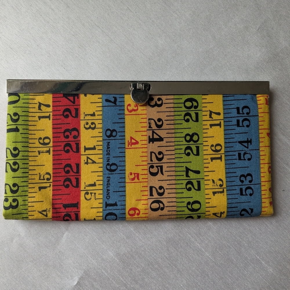 Colorful Patchwork Clutch/Wallet. Multi color.